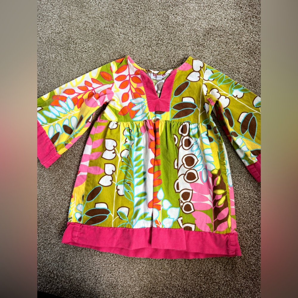 Colorful Kids Floral Tunic